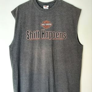 Harley Davison sleeveless T-shirt,  Grey size XL